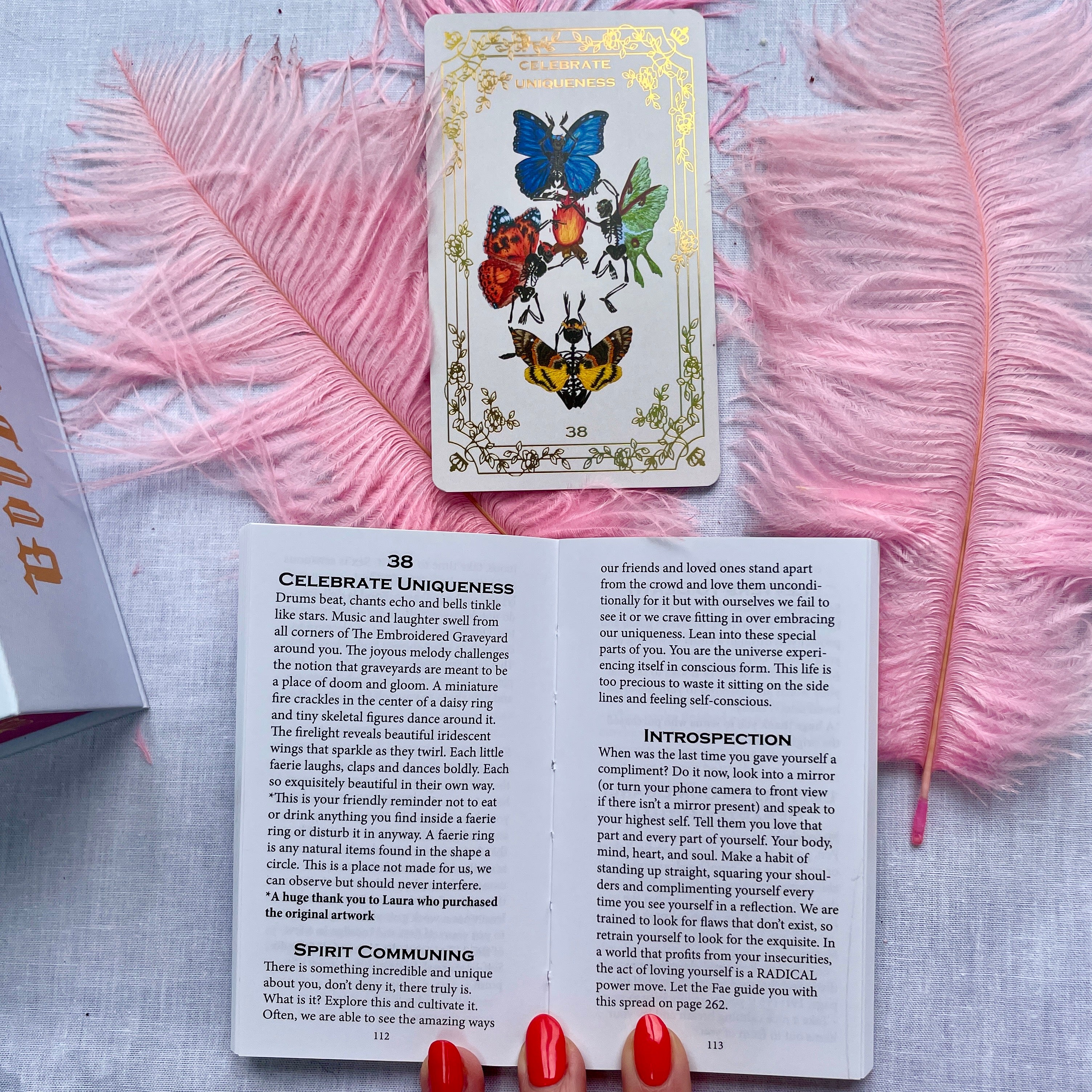 White 2nd Edition The Embroidered Graveyard Oracle Deck