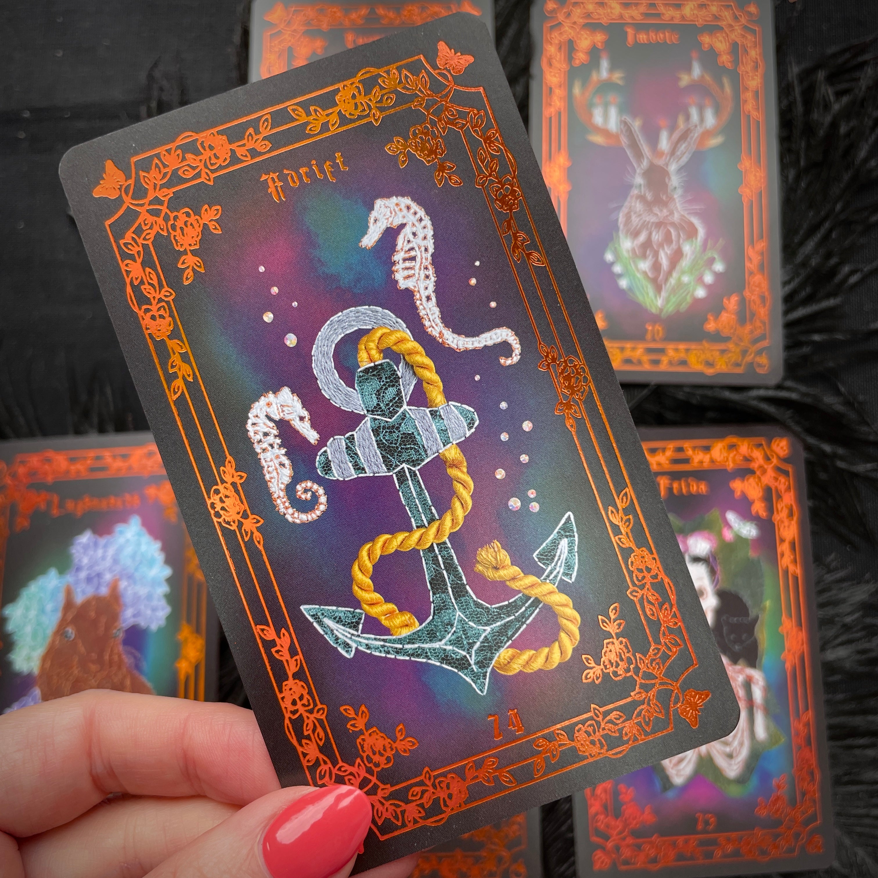 Black Mini Card Pack – The Embroidered Forest