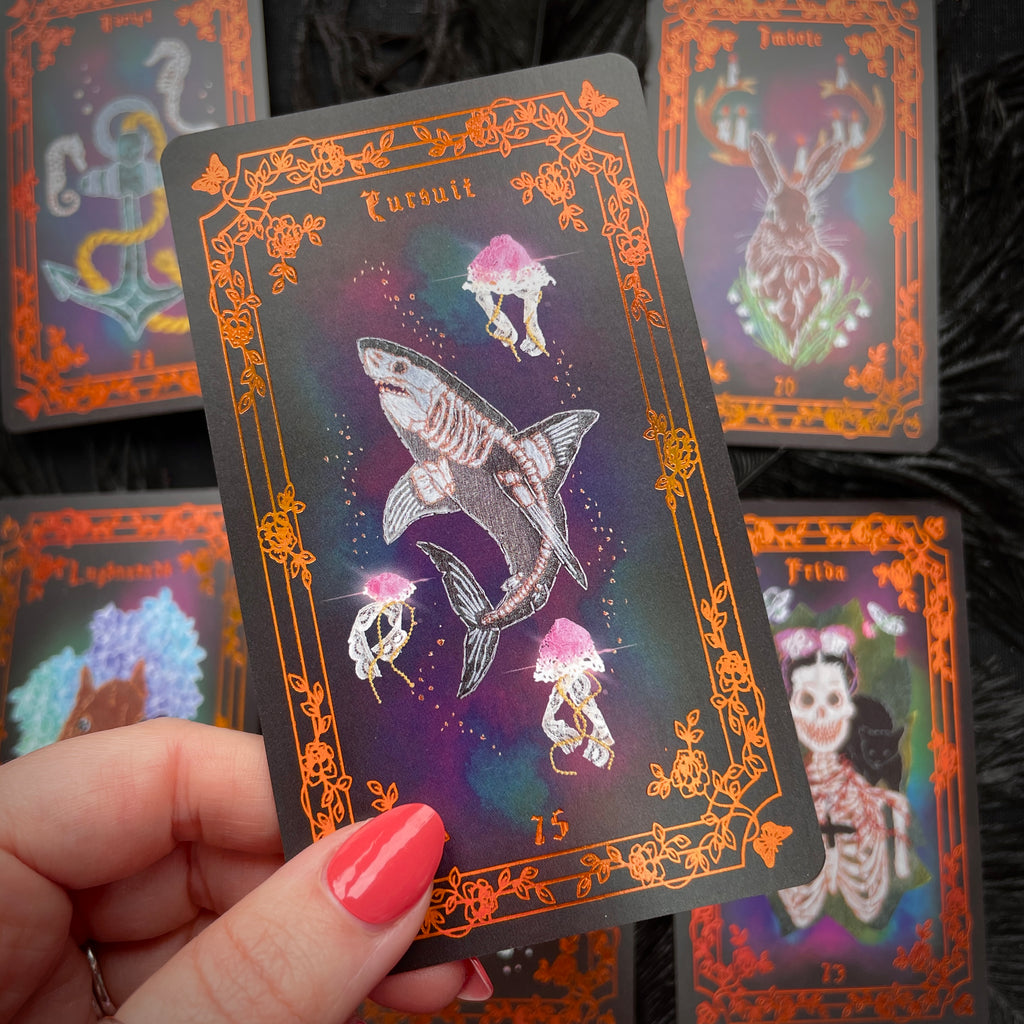 Back Mini Card Black Mini Card Pack – The Embroidered Forest