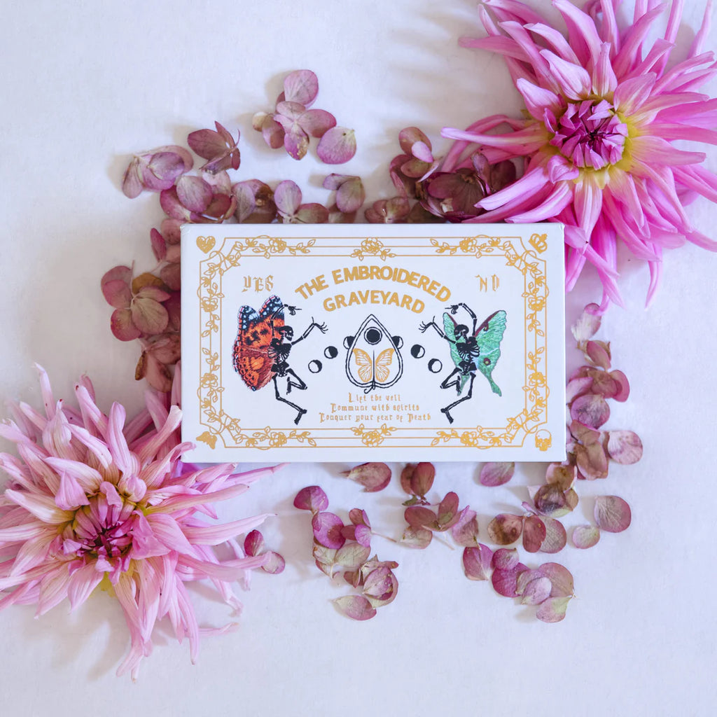White 2nd Edition The Embroidered Graveyard Oracle Deck