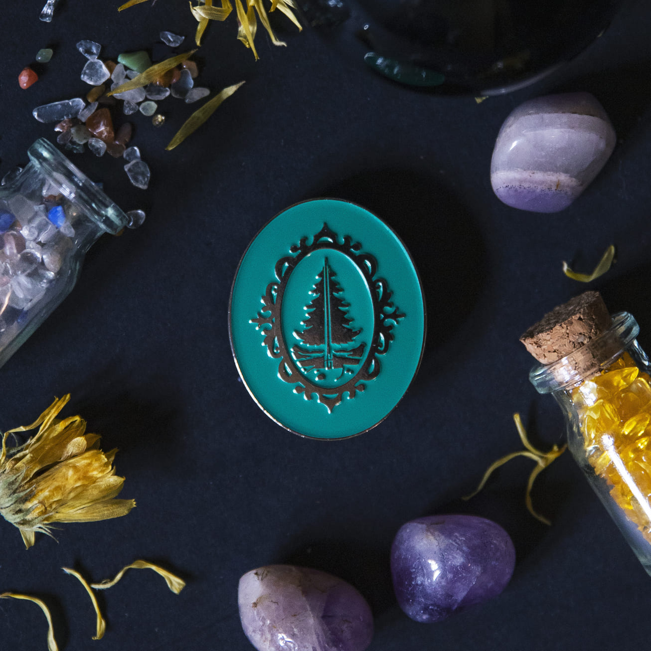 Tarot Tree Pin