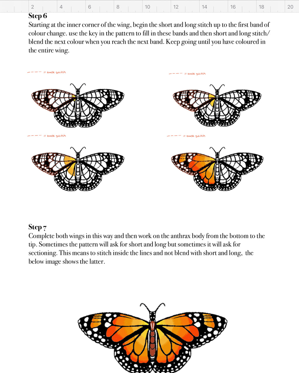 Butterfly Collection Embroidery Pattern - Downloadable PDF
