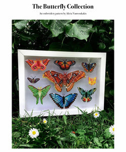 Butterfly Collection Embroidery Pattern - Downloadable PDF